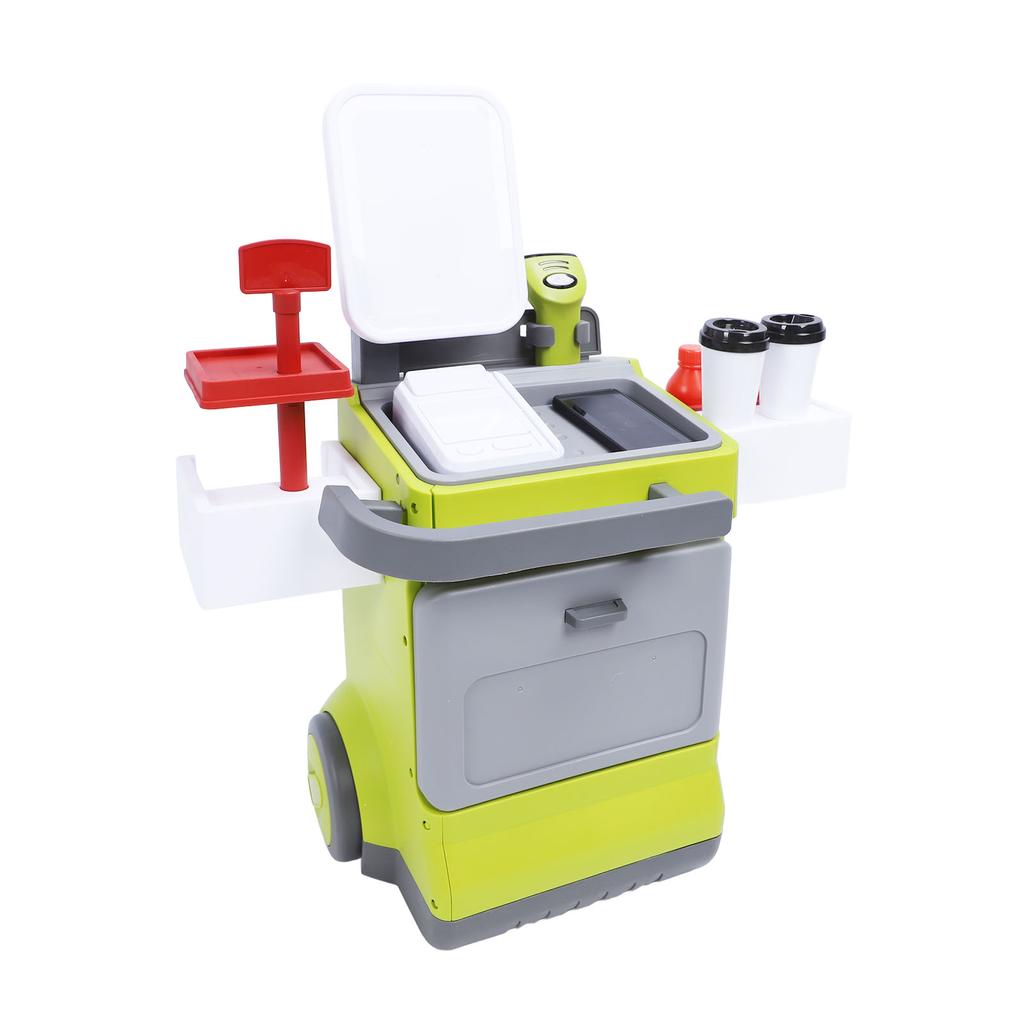 Ролевые игры Игрушечный набор кассового аппарата Образовательный интерактивный калькулятор Кофемашина Холодильник