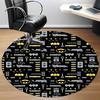 1pc Batman Office Round Area Rug, Under Office Chairs Bedroom Living Room Home Decor, Room Deco, Available in Various Sizes068