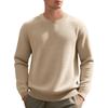 Men Lightweight Long Sleeve Pullover  Solid Color Casual Loose Fall Winter Clothing