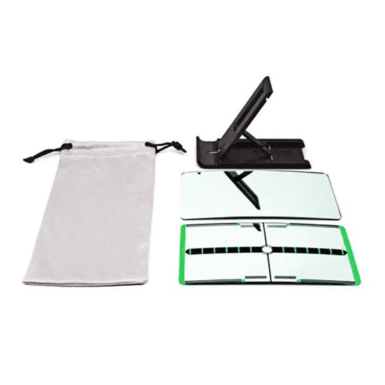 Зеркало для гольфа, выравнивание, тренировочное приспособление для точности и последовательности ударов, зеркало для отработки ударов в гольфе с сумкой для хранения для тренировок в помещении и на открытом воздухе