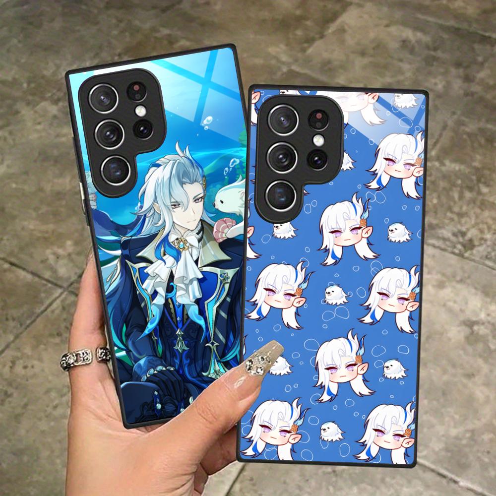 Игровой чехол GI Neuvillette из стекла для мобильного телефона Samsung Galaxy A56 55 54 53 52 51 36 35 34 23 16 15 5G, цветная крышка