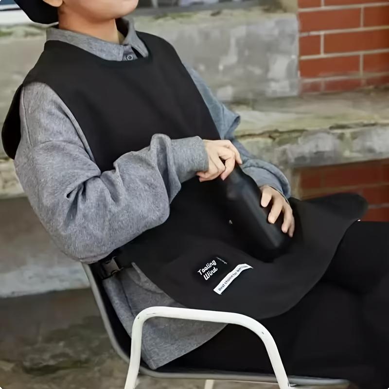 Фартук жилетного типа с двумя глубокими карманами, подходит для использования на кухне, при готовке, рисовании, в саду, в офисе, в зоомагазинах, в кофейнях