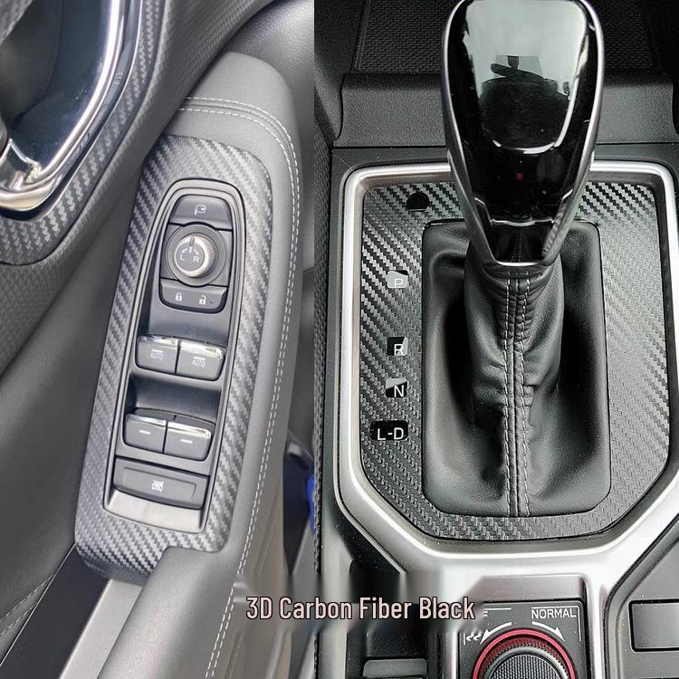 Пленка Black Warrior с текстурой шлифованного металла для модификации интерьера консоли и ручки переключения передач Forester 19-22.