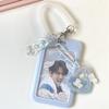 Держатель для фотокарточек K-pop, держатель для фото с брелоком в виде сердца, защитные чехлы для фото айдолов, набор защитных чехлов для кредитных и ID-карт