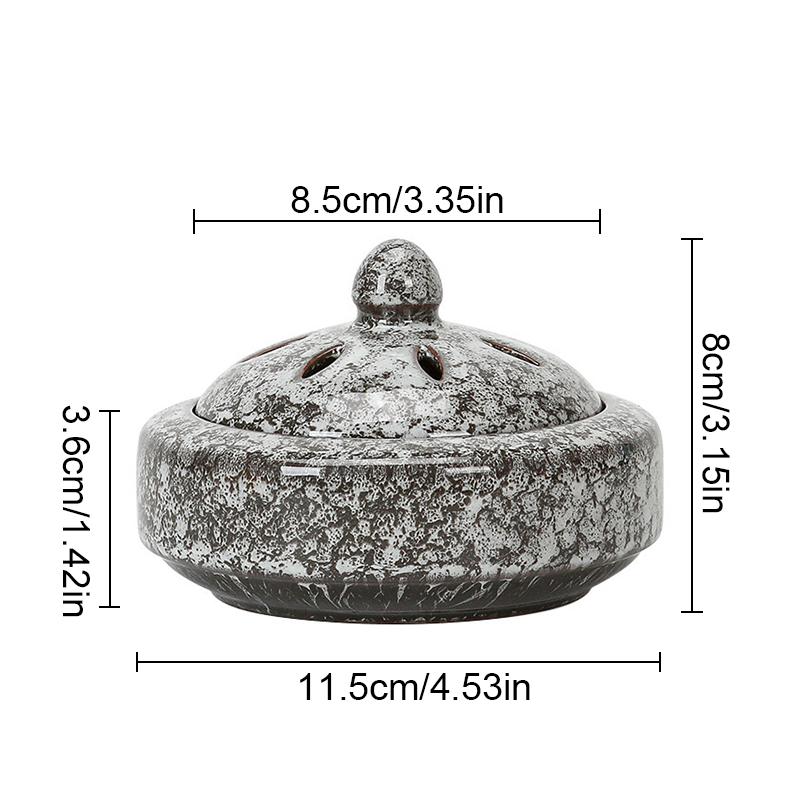 1 шт. Перегородчатая аромалампа Дзен Аромапечь Ретро Аромадиффузор Винтажная масляная горелка Элегантная