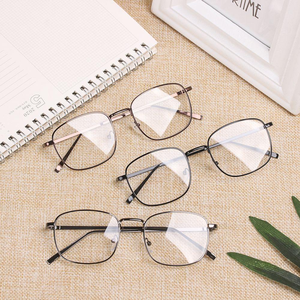 New Fashion Portable Metal Square Glasses Spectacles Optical Glasses Eyeglasses Frame