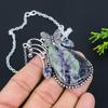 Kemmererite, Iolite Handmade 925 Sterling Silver Jewelry Necklace 18" Y2p69