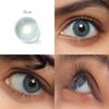 FreshGo Линзы естественного цвета для глаз, 1 пара годовых цветных линз серии Cloud, серые косметические контактные линзы, косметические цветные линзы для глаз