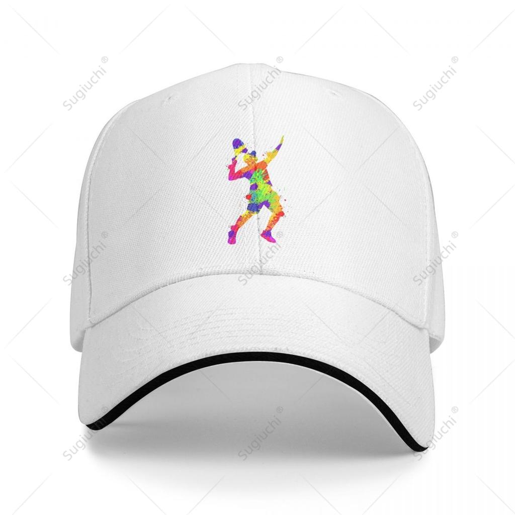 Multifunction Tennis Player Coloured Drawing Sandwich Baseball Cap Unisex Sports Casual Caps Golf Hat Fishing Outdoors