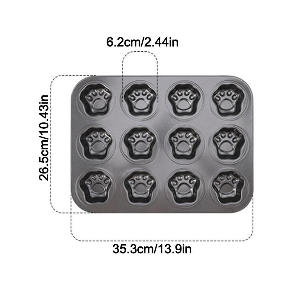 6/12 Cavity Cake Mold Non Stick Baking Mold Cute Biscuit Candy Mould Kitchen Bakeware