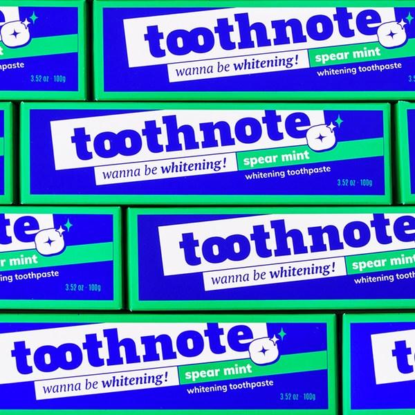 Отбеливающая зубная паста Toothnote со вкусом мяты, 100 г, 3 шт.