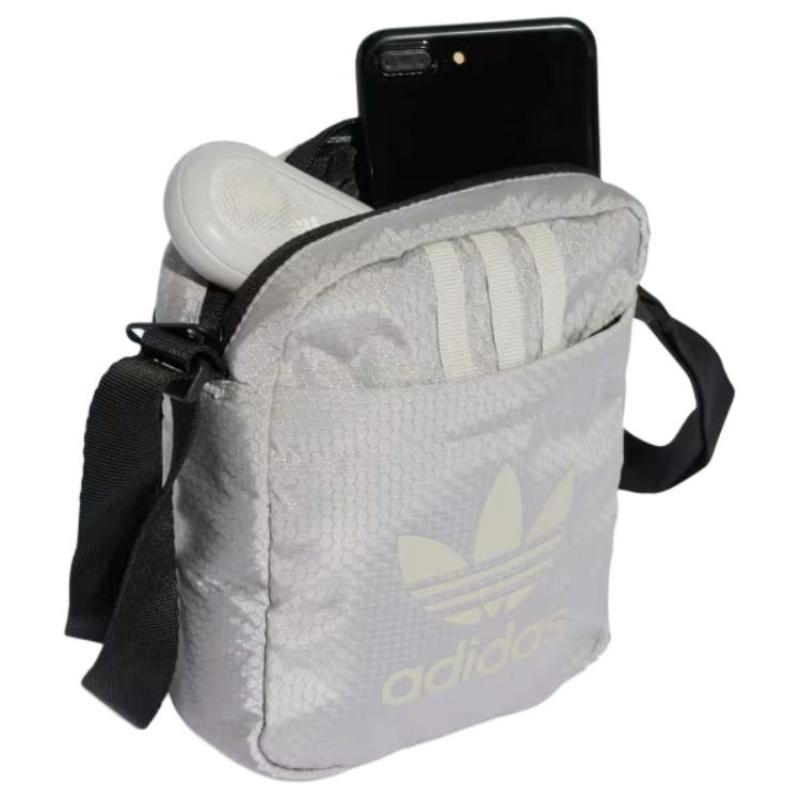 adidas Оригинальная сумка кросс-боди из переработанного полиэстера Originals Мужская Серая Adidas JJ1989