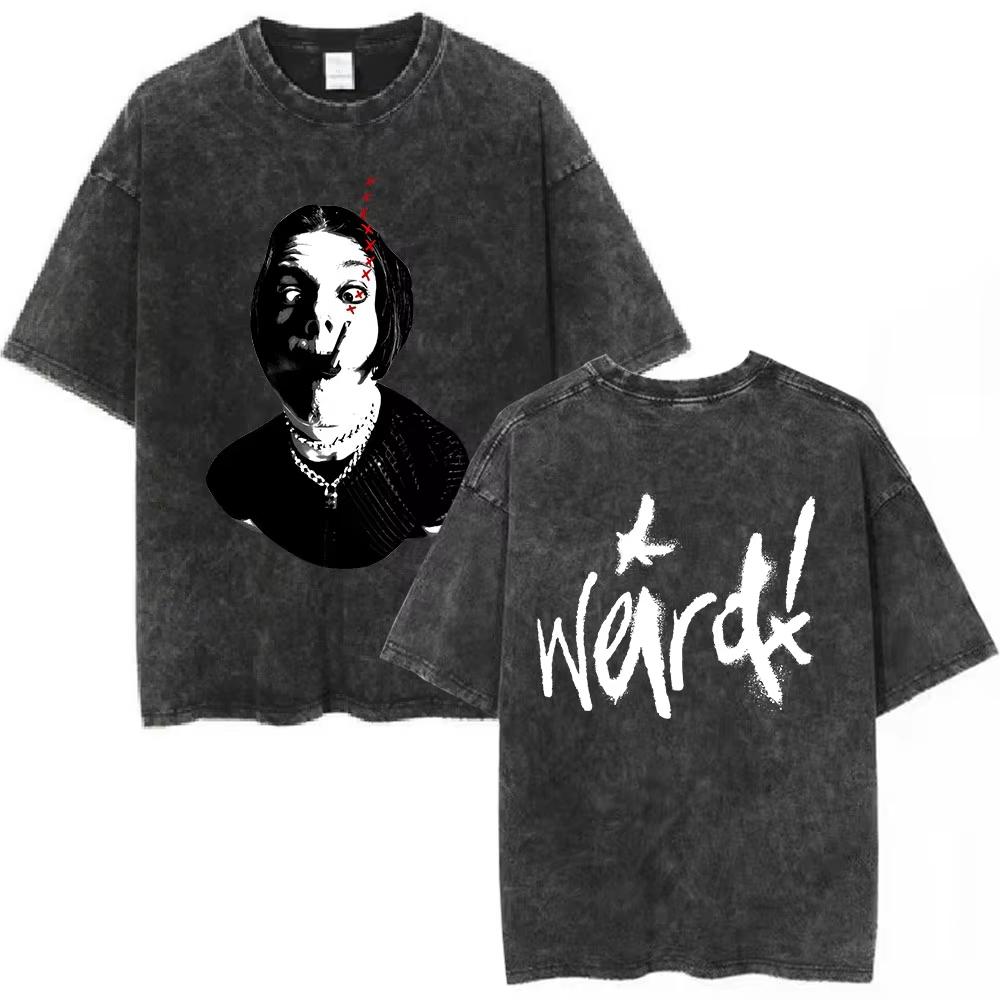 Yungblud IDOLS Album Tour T Shirts Men Women Clothing Washed Vintage Short Sleeve Tshirts Oversized Casual Cotton Tshirts
