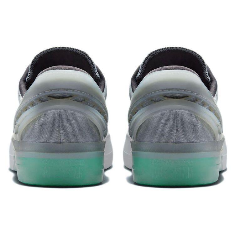 Converse Chuck Taylor All Star CX FlyEase Ткань Кожа Слипоны Нескользящие Низкие Кеды для Скейтбординга Унисекс кроссовки Серый Зеленый A00425C