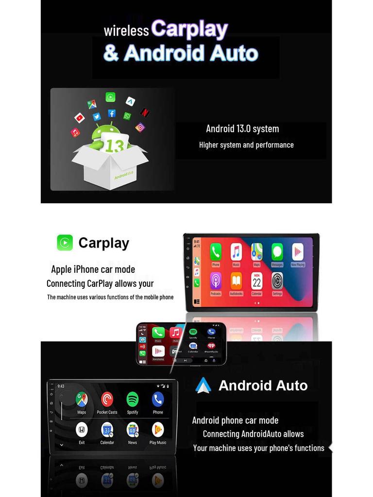 Universal 9-10 Inch Car GPS & CarPlay Navigation System