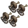 4set Antique Cabinet Handles Bronze Color Auspicious Clouds Shape Vintage Style Decorative DIY