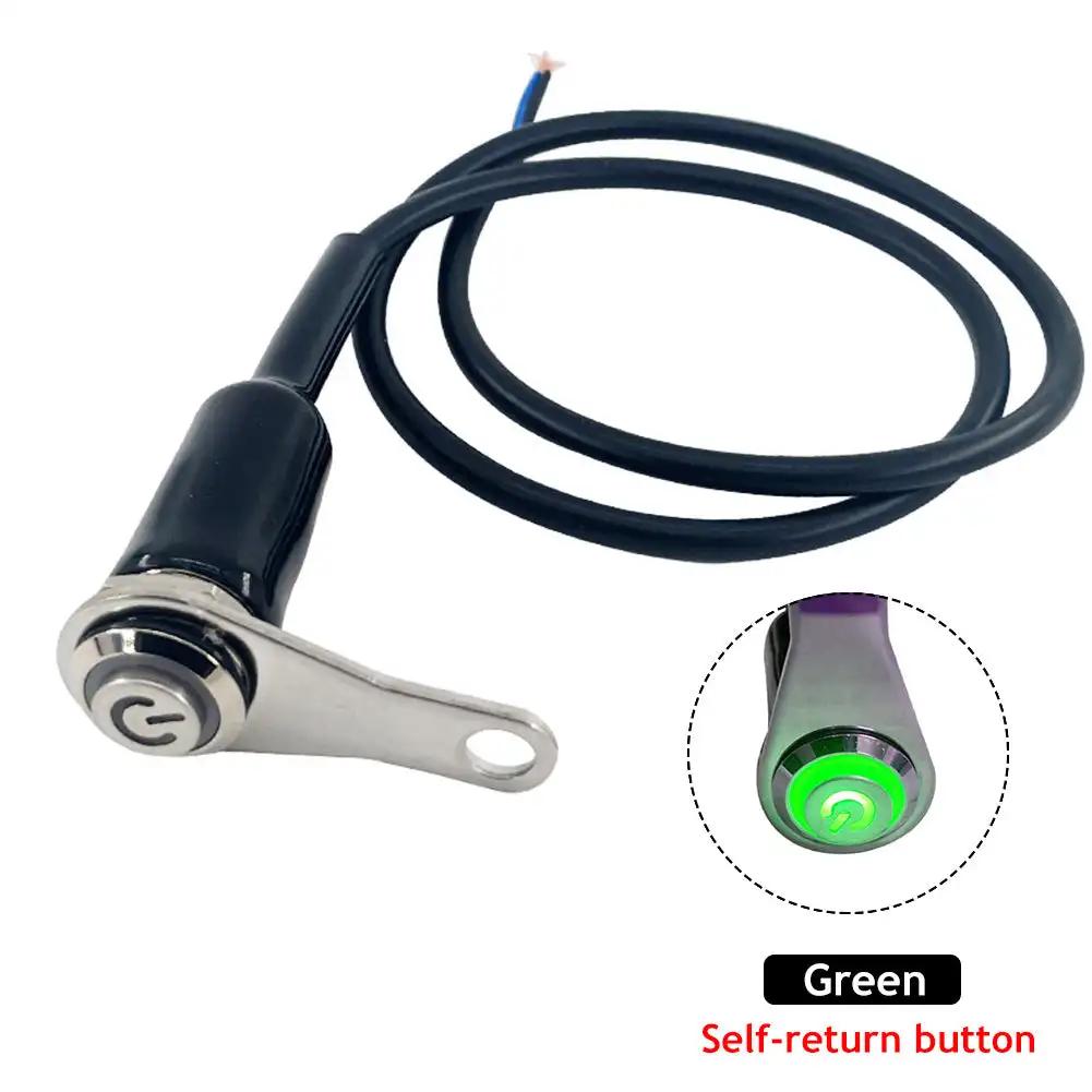 Motorcycle Switch On+off Handheld Aluminum Alloy Waterproof 12V Fog Lamp Motorcycle Horn Button Switch Motor Bike Accessories