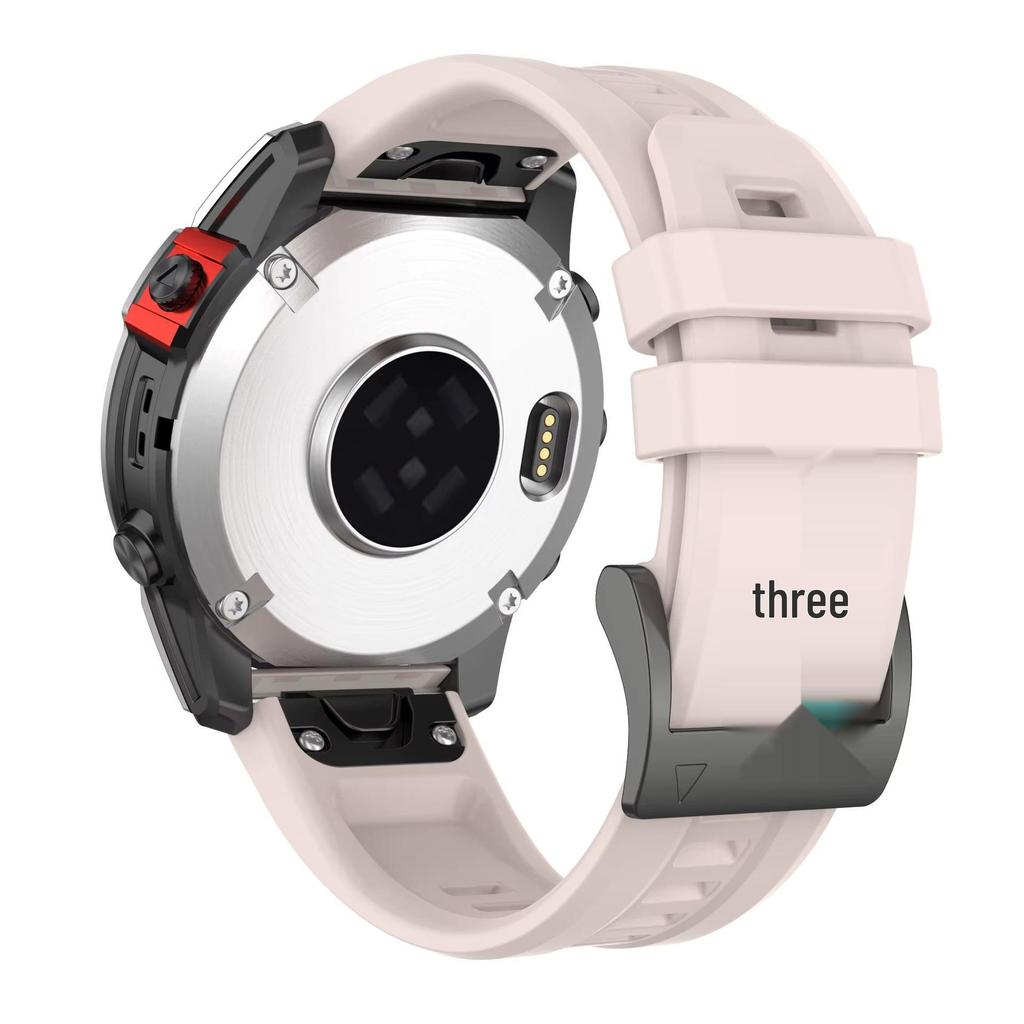 Силиконовый ремешок для часов Garmin Fenix 7/7s/7X Pro с быстросъемным креплением, стиль как у официального для моделей Fenix 5/6/935
