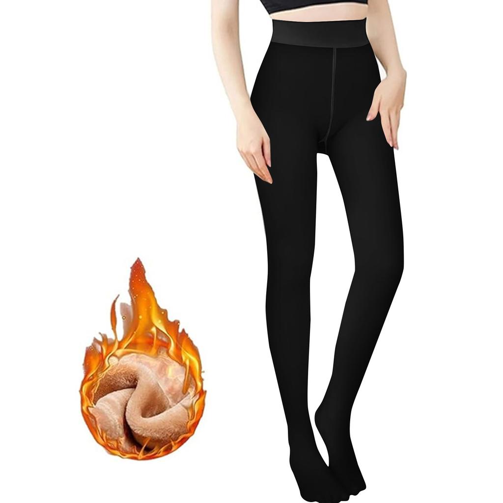 Женская мода Большие размеры колготки Носить теплые колготки Большие размеры колготки леггинсы поверх черной кожи