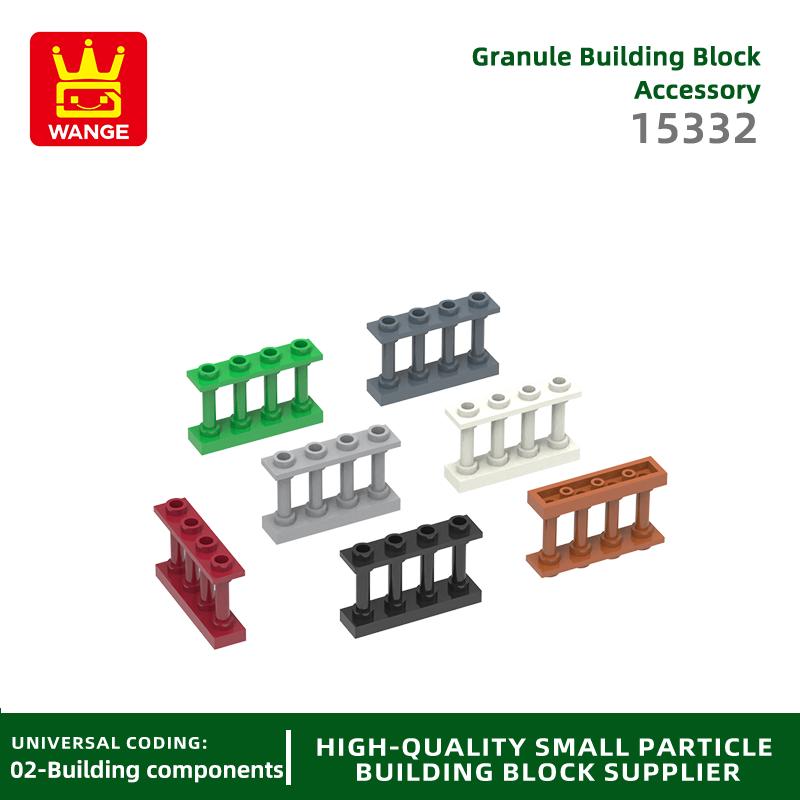 65Pcs/lot 15332 Fence Railing Construction Brick Moc Colour Castle Accessories Works With featuring Block DIY Children's playthings