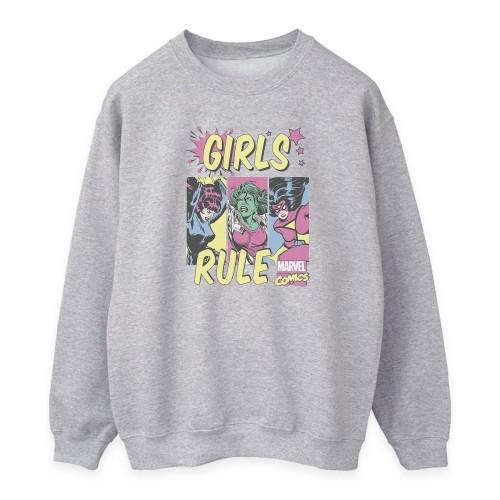 Marvel Comics Womens/Ladies Girls Rule Sweatshirt