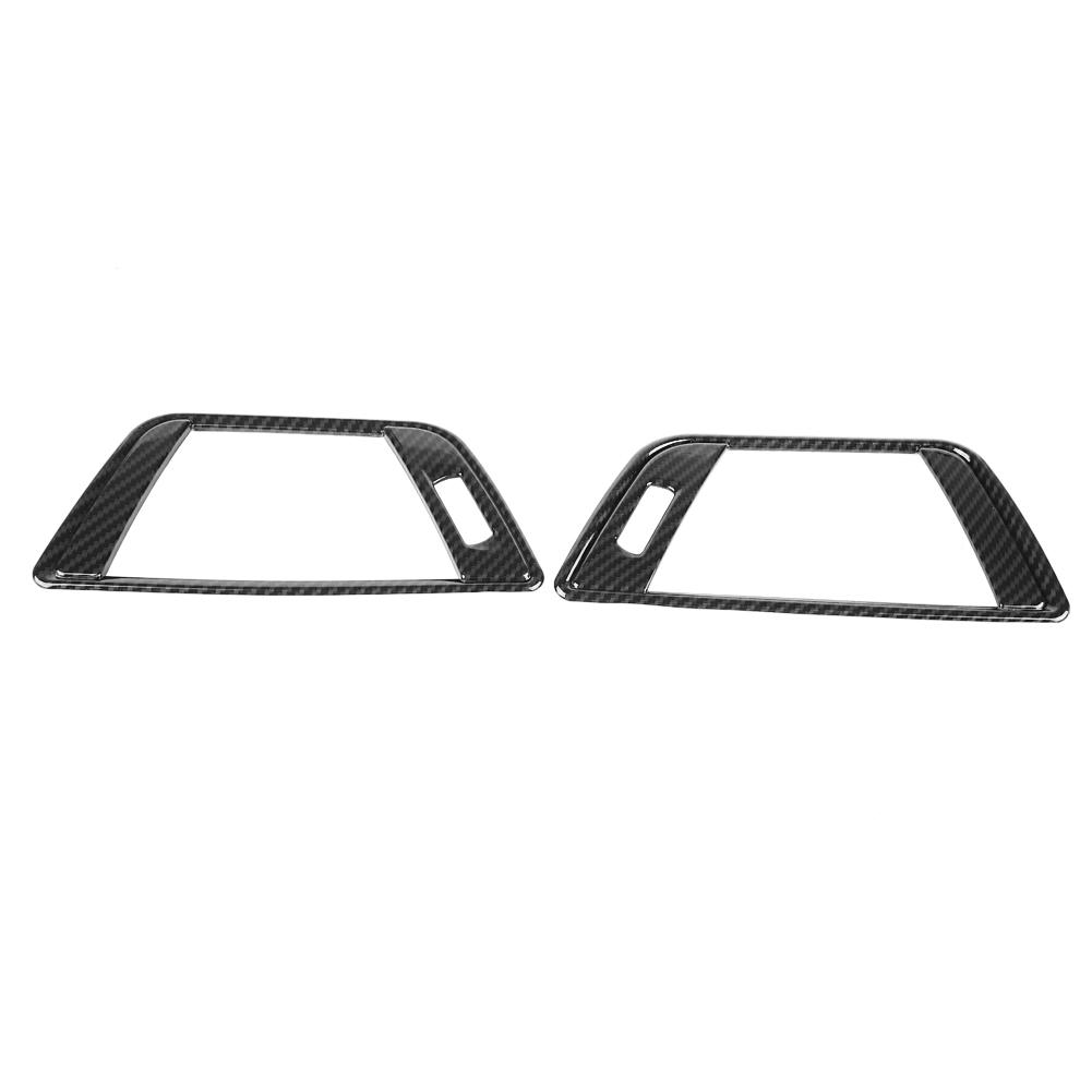 2Pcs Carbon Fiber Style Side Air Conditioning Vent Cover Trim for 3 Series F30 13‑18