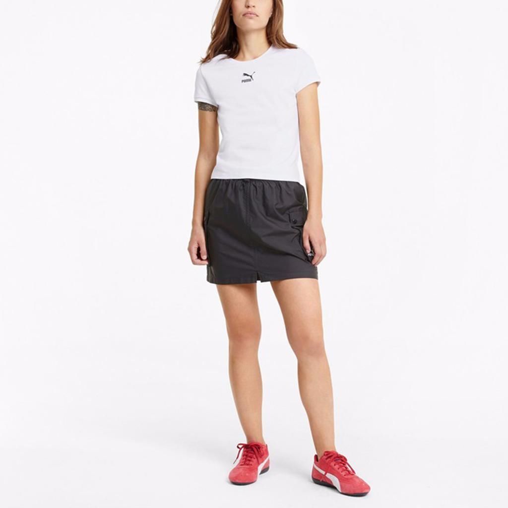 Puma Classics Breathable Casual Sports Crew Neck Short Sleeve T-Shirt Women Tops White 532562-02