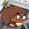 Goomba pattern round rug,Carpet Rug for Living Room Bedroom Playroom ,Non-slip Floor Mat,Holiday Gifts and Birthday Gifts.