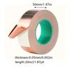 1 Roll Double-sided Conductive Tape High Temperature Resistance Self-Adhesive Versatile 20m