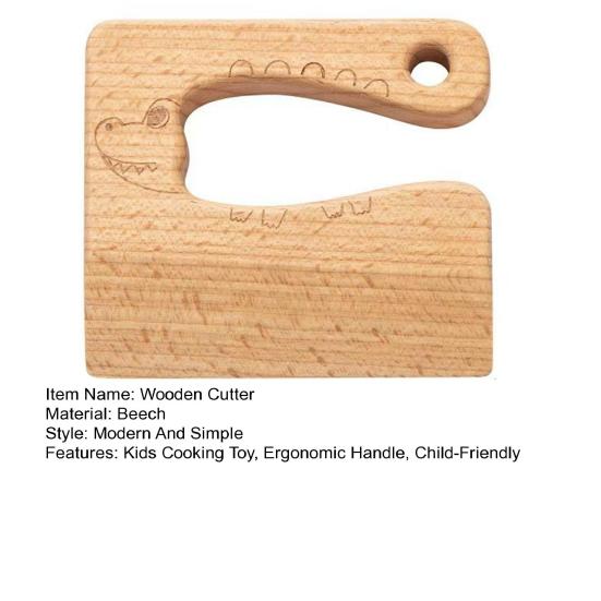 Детский деревянный нож, безопасный для детей, овощерезка, обучающая игрушка для готовки, ролевые игры, резак
