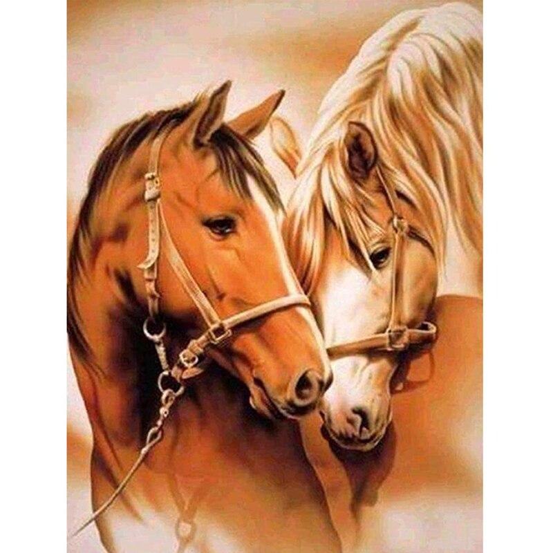 DIY 5D алмазная живопись животные вышивка крестиком лошадь Алмазная вышивка полный круглый/дрель смола горный хрусталь мозаика домашний декор