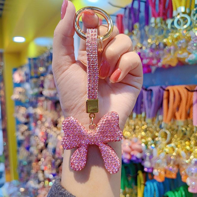 Jewelry Keyring Butterfly Bow With Crystals For Couples And Anniversary Gifts