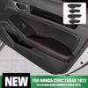 4pcs Leather Door Armrest Cover For Honda Civic Sedan  Decor Accessories