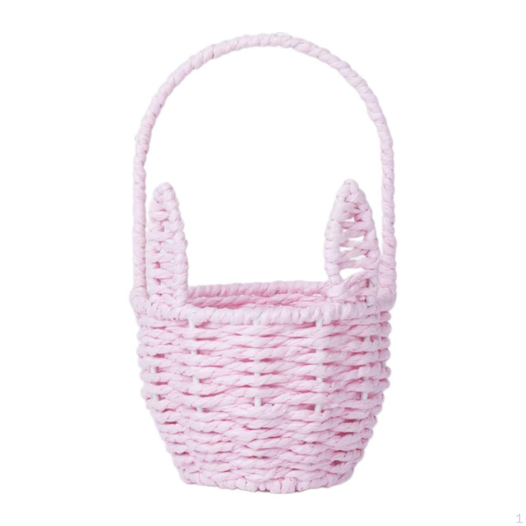 Корзина кролика для Пасхи и использования в качестве цветочницы, хранение событий Главная