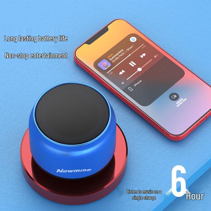 Портативная Bluetooth-колонка Newmine BT31, штекер CN (адаптер в комплекте)