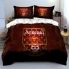 Arsenal Logo 3-Piece Bedding Set Bedding set (1 duvet cover, 2 pillowcases, duvet not included)