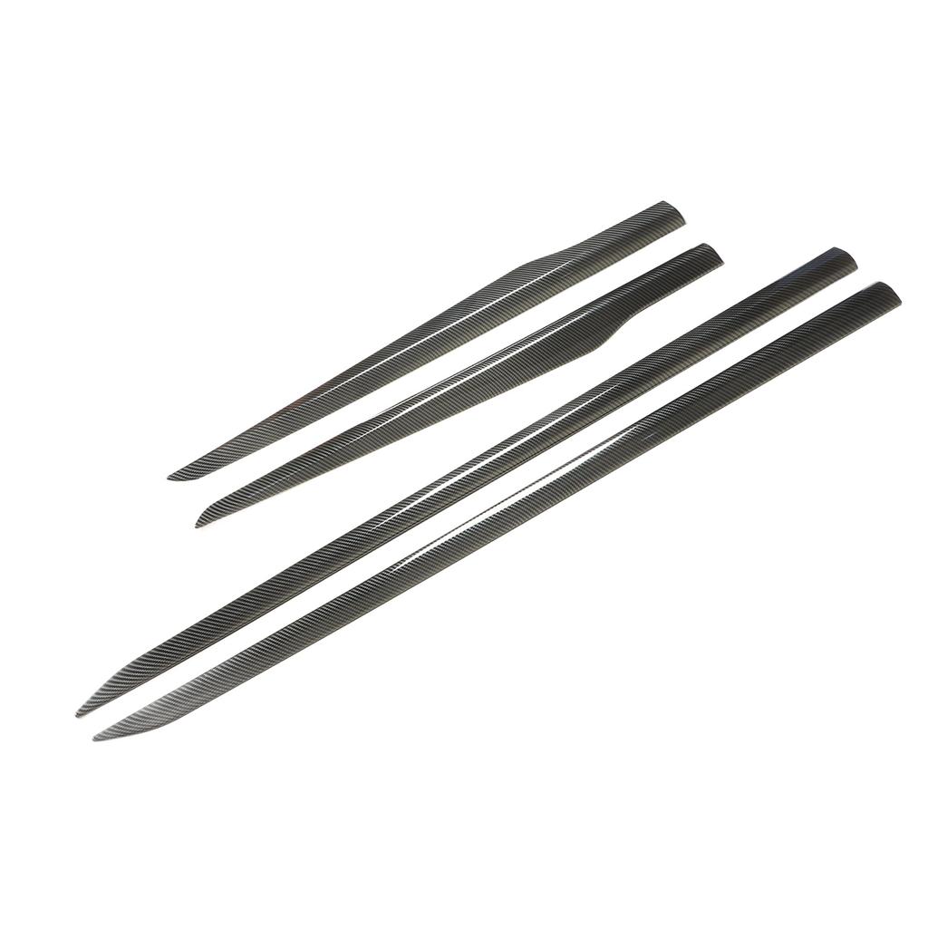 4 шт. Наклейка на нижнюю часть двери, декоративная панель из углеродного волокна, сменная наклейка на крышку молдинга