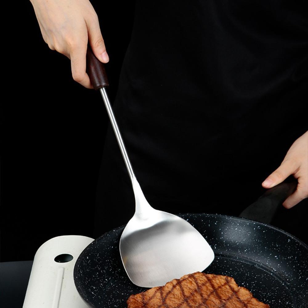 Stainless Steel Cooking Spoon Thickened Cooking Shovel  Kitchen Utensils  Accessories Essentials