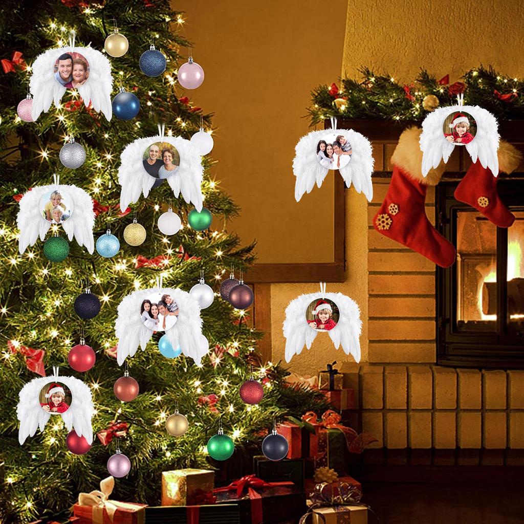 Теплопередача ангельское перо Рождество DIY перо украшение кулон