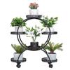Susire Flower with Flower Potted Plant Plant Garden Flower Gardening Balcony Stand, Indoor, Casters, Iron, Black, Stand, Stand, Shelf, Rack, Stand,