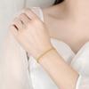 925 Silver Bracelet Sparkling 18k Gold Bracelet For A Woman's Engagement Party Jewelry Gift