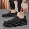 Non-Slip Outdoor Hiking Shoes Soft Cowhide Mens Casual Shoe Trainers New Leather Men Loafers High Quality Male Slip On Flats