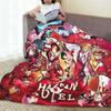 VOX H-Hazbin Hotel Alastor Game Warm Soft Blanket Travel Office Plush Bedding Throws Fluffy Couch Bed Flannel Bedspread