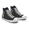 Converse Chuck Taylor All Star Удобные и Универсальные Высокие Эспадрильи Унисекс Черно-Белые