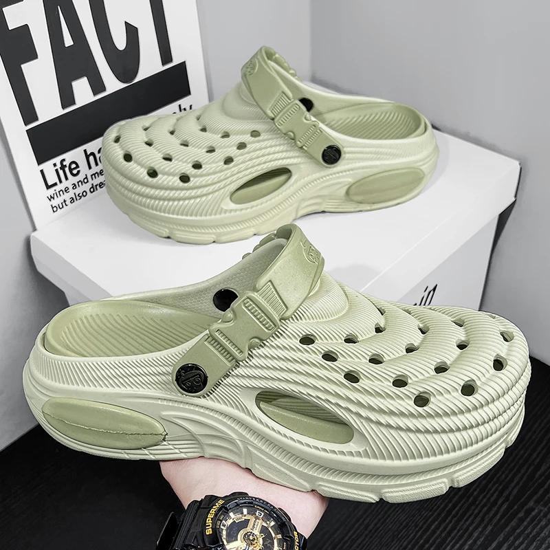 Flat Sandals Men Shoes Slippers Men Garden Platform Sandals Man Summer Sandals Male Sneakers Outdoor Flip Flops Home Clogs