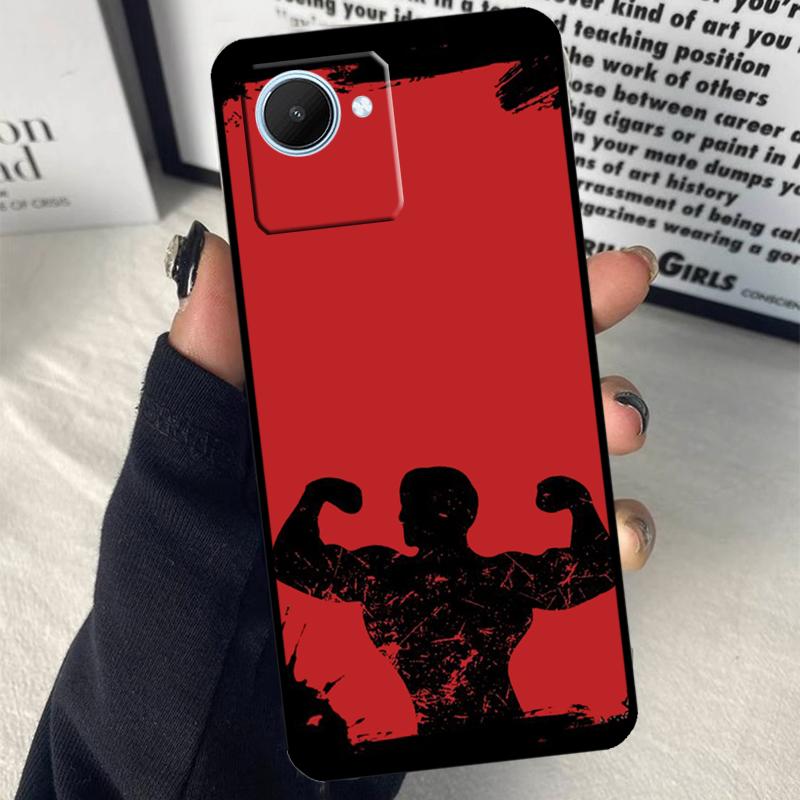 Фитнес Бодибилдинг Тренажерный зал Для Realme GT7 Pro GT6 C67 C65 C63 C61 C55 C53 C51 C71 C75 10 11 12 13 14 15 Pro Plus Чехол