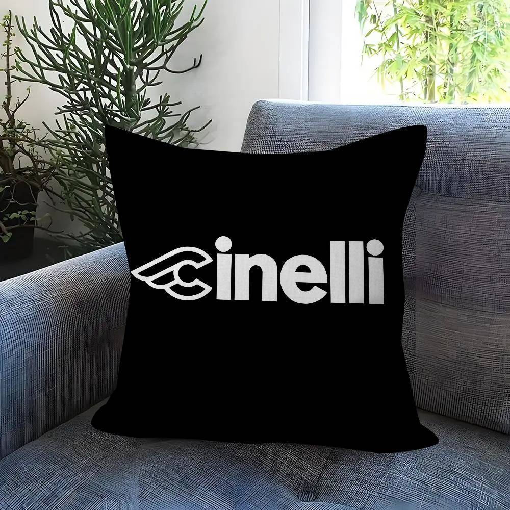 BBBianchiS Bike Logo Cushion Cover Pillowcase Upholstery Sofa Throw Pillow Home Decor Pillowcas