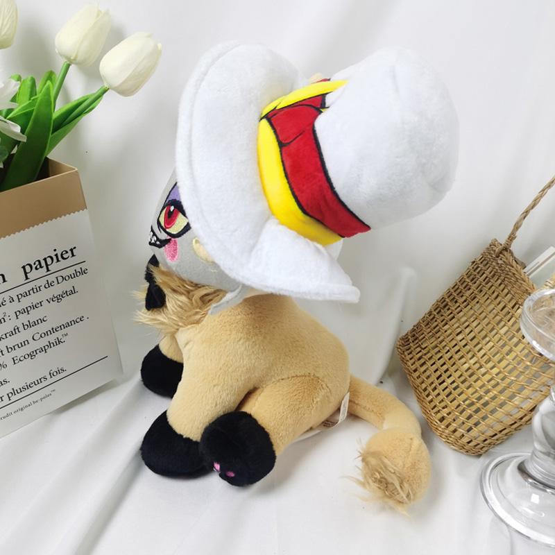 Large Size Cute Animation Hazbin Hotel Lucifer Morningstar Cat Angel Adam Plush Toy Anime Cute Home Sofa Desk Decor Plushie Doll
