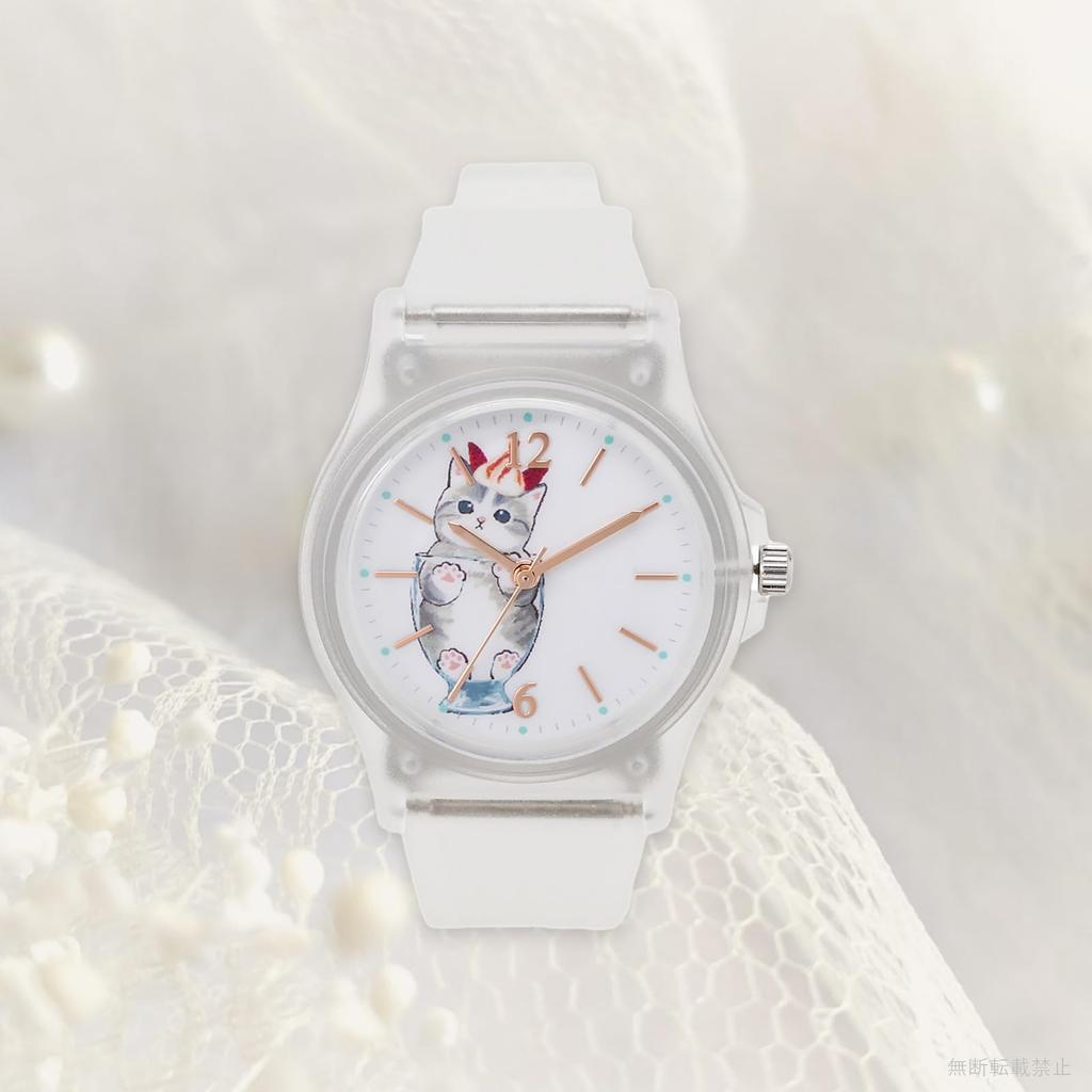 Часы Mofusand Parfait Прозрачный уретановый ремешок [Fieldwork] MSD001-5 Женский