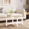 VidaXL Coffee Table White 87x48x35 Cm Solid Pine Wood 822323